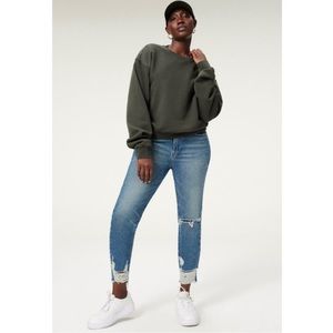 Good American Girlfriend Petite Curtain Blue862